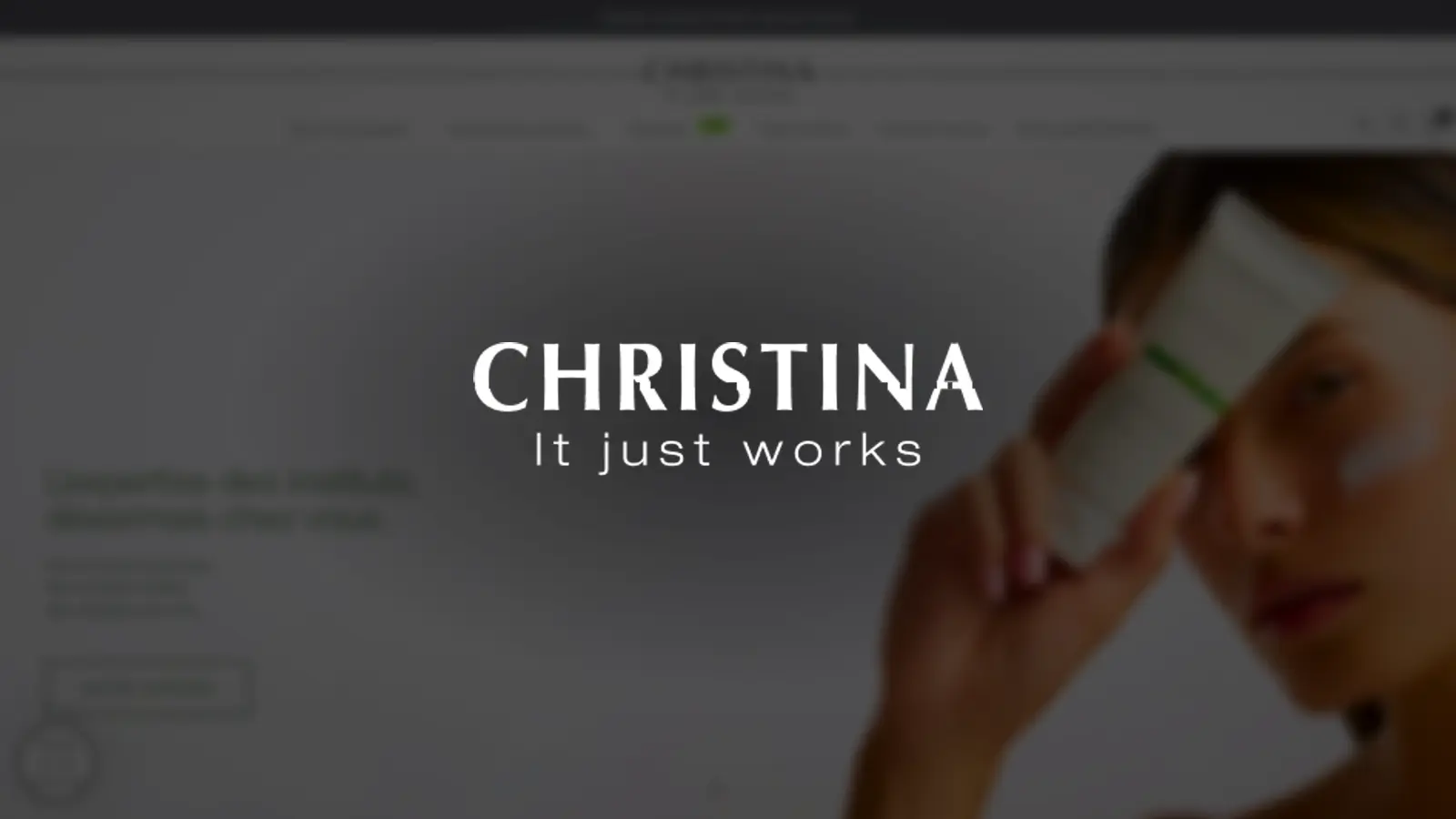 Logo Christina sur une image du site Christina